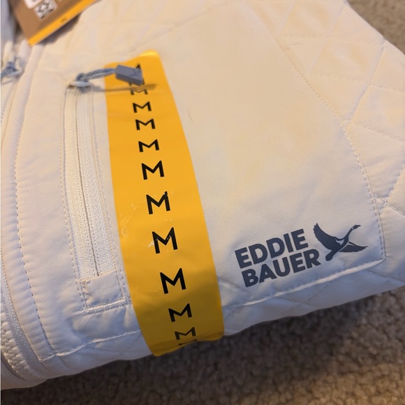 Eddie Bauer Women's Cream/white mixed media Jacket - Picture 3 of 6
